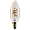Satco S14218 amber coil filament C11 LED bulb
