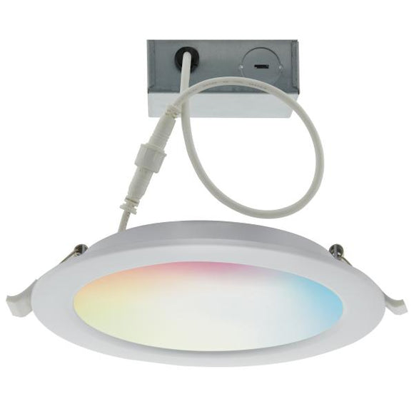 Satco S11279 10 Watt - LED Direct Wire Downlight - 4 Inch - Tunable White and RGB - Round - Starfish IOT - 120 Volt - 650 Lumens - 90CRI