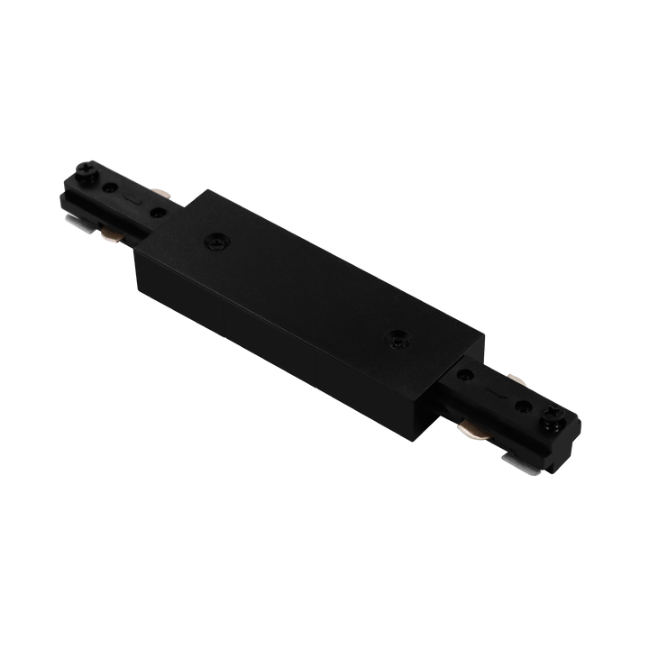 Luxrite LR43833 TrackRite - H-Track Straight Connector - Black Finish