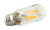 SATCO S12114 clear LED filament bulb, angled view