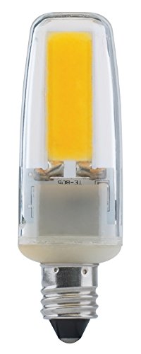 Satco S28685 - 4 Watt T4 Miniature LED Bulb - 5000K - Clear - E11 Mini Candelabra base - 120-130 Volt