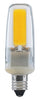Satco S28685 - 4 Watt T4 Miniature LED Bulb - 5000K - Clear - E11 Mini Candelabra base - 120-130 Volt