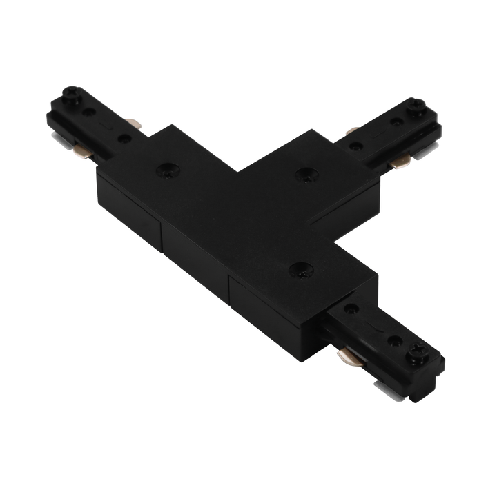 Luxrite LR43839 TrackRite - H-Track T-Connector - Black Finish