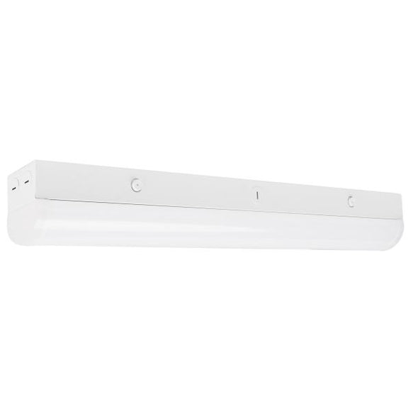 Satco 65/700 2 ft. LED - Linear Strip Light - CCT Selectable - White Finish - 100-277 Volt