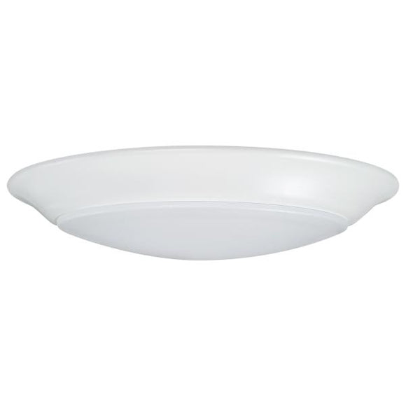 Satco 62/1661 7 inch - LED Disk Light - 5000K - 6 Unit Contractor Pack - White Finish