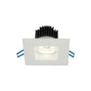 Lotus LED Lights LD3S-3018K-WH - 3 Inch Square Regressed LED Downlight - 15 Watt - High Output - Dim to Warm - White Trim