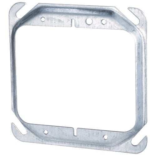 Morris Products M780MR 4" Square Two Gang Mud Ring Raised 1"