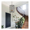Pendant lighting in a stairway