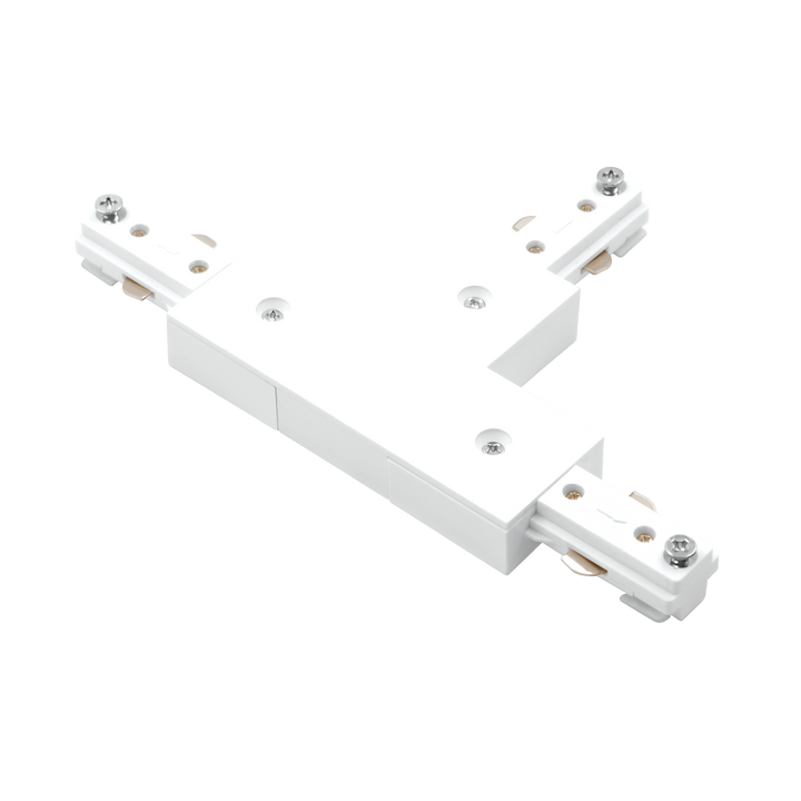 Luxrite LR43840 TrackRite - H-Track T-Connector - White Finish