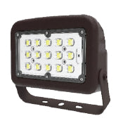 Halco FLFS50/3CCTU/YK - LED Flood Light Fixture - ProLED Select - 50 Watt - Field Selectable CCT 3000K 4000K 5000K - 120-277V - Yoke Mount