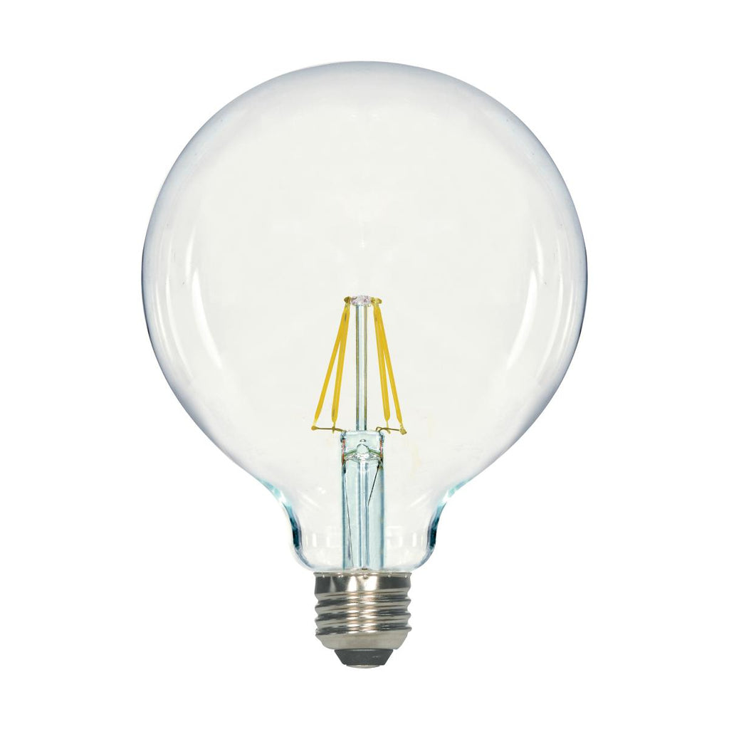 SATCO-S12111 - 6.5 Watt - G40 LED - Clear - Medium Base - 3000 Kelvin - 810 Lumens - 120 Volts