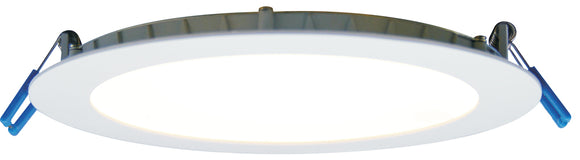Lotus LED Lights LE6R-5CCT-WH - 6 Inch Round Economy Recessed LED Downlight - 14 Watt - 5CCT Selectable - White Trim