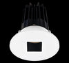 Lotus LED-2-S15W-3018K-2RRBK-2RSH-24D 2 Inch Round Recessed LED Downlight Designer Series 15 Watt - High Output - 3000-1800 Kelvin - Dim to Warm - 24 Degree Beam Spread - Black Reflector - Square Hole Trim