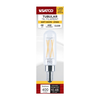SATCO S21381 4W T6 LED Filament Bulb, Clear, E12, 3000K, Dimmable