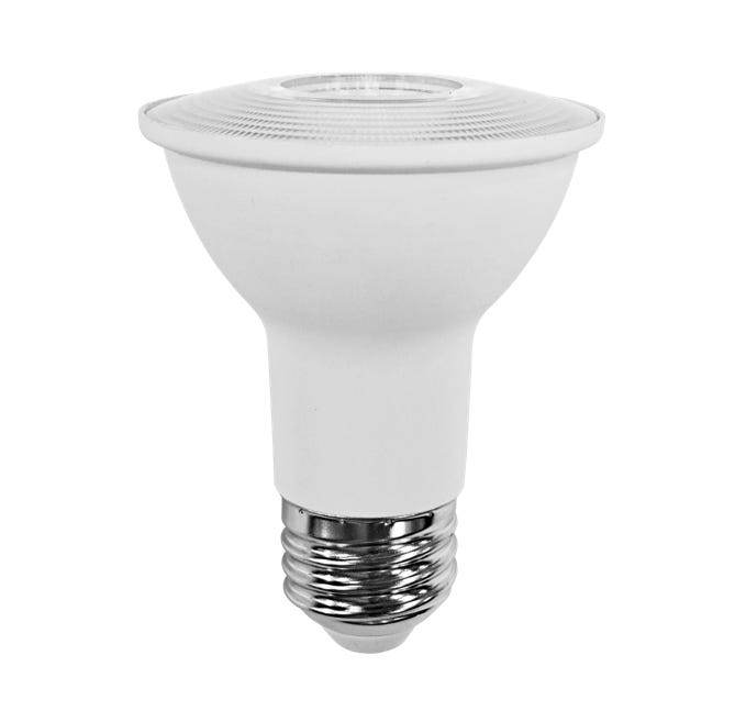 Halco 7PAR20-FL-LED-850-D-ES 80203 6.5 Watt LED PAR20 Flood (40D) Dimming 80+ CRI 5000K White Housing (Essential Series)