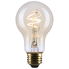 SATCO S14226 3.5W A19 LED Bulb, 2000K Amber Coil Filament, E26, Dimmable