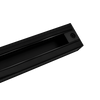 Luxrite LR43806 TrackRite - 6 ft Surface Mount H-Type Single Circuit 3-Wire Track - Black Finish