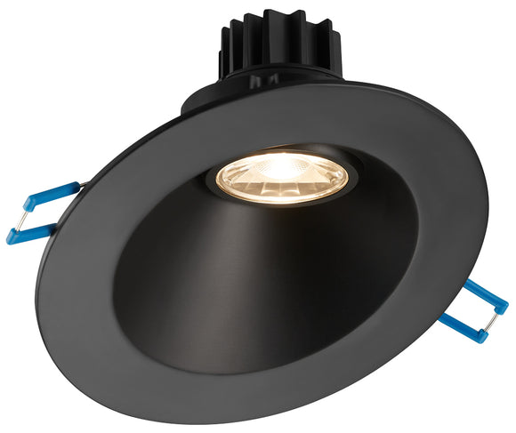 Lotus LED Lights LRG3-5CCT-4RSL-BK 4 Inch Downlight 30 Degree Sloped Regressed Gimbal - 7.5 Watt - 5CCT - Black Finish - Type IC Air-Tight - Title 24  Compliant - Energy Star - cULus Listed - Wet Location