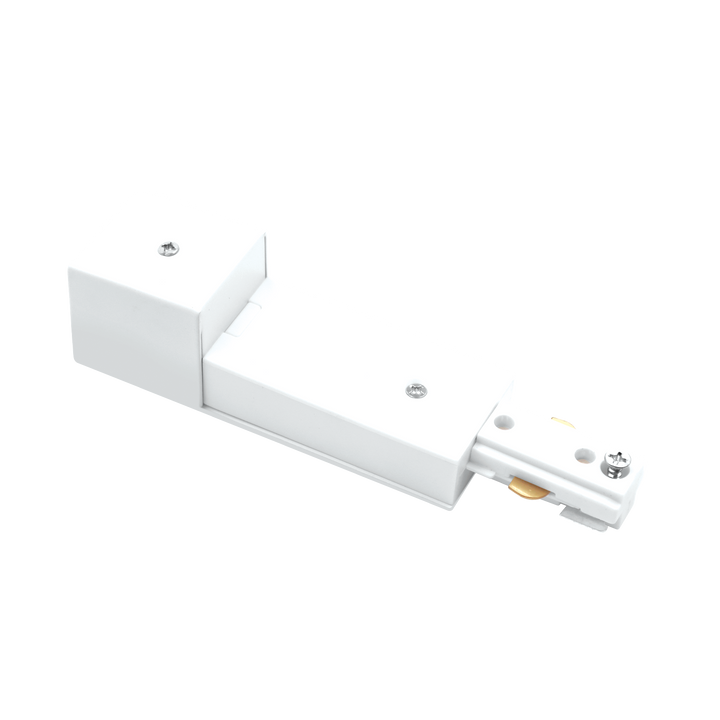 Luxrite LR43819 TrackRite - H-Track Live End Conduit Fitter - White Finish