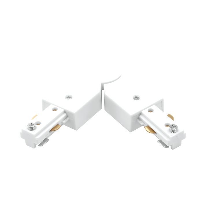 Luxrite LR43825 TrackRite - H-Track Adjustable Connector - White Finish