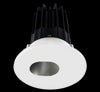 Lotus LED 2 Inch Round Recessed LED 15 Watt High Output Designer Series - 3000 Kelvin - 24 Degree Beam Spread - Chrome Reflector - Slot Aperture Trim