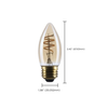 Satco S14223 bulb dimension diagram