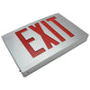 Exitronix 400U-8-LB-BA - Universal Die Cast Aluminum EXIT sign - 8 inch Red Letters - AC Only - Brushed Aluminum Enclosure W/Brushed Aluminum Face