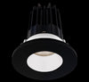 Lotus LED-2-S15W-3018K-2RRWH-2RTBK-24D 2 Inch Round Recessed LED Downlight Designer Series 15 Watt - High Output - 3000-1800 Kelvin - Dim to Warm - 24 Degree Beam Spread - White Reflector - Black Trim