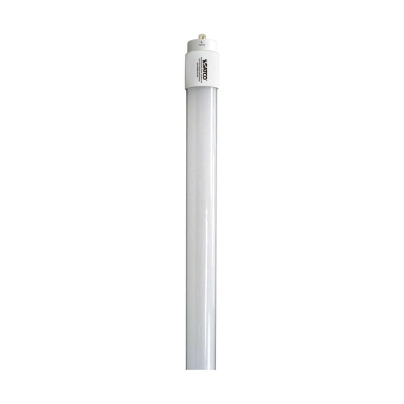 Satco S29918 40 Watt - 8 Foot - T8 LED - Single pin base - 4000K - 50000 Average rated hours - 5500 Lumens - Type B - Ballast Bypass - Double Ended Wiring - DLC 5.1