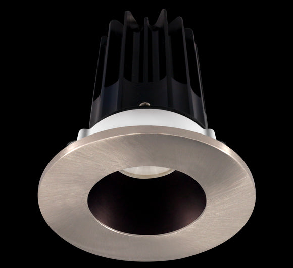 Lotus LED-2-S15W-3018K-2RRBZ-2RTBN 2 Inch Round Recessed LED Downlight Designer Series 15 Watt - High Output - 3000-1800 Kelvin - Dim to Warm - Bronze Reflector - Brushed Nickel Trim
