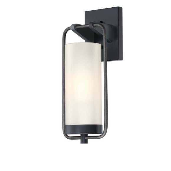 Westinghouse 6114400 Galtero Wall Fixture, Matte Black and Distressed Aluminum Finish