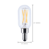 SATCO S21384 5W T9 Clear LED Filament Bulb, 2700K, E12, Dimmable