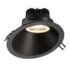 Lotus LED Lights LRG6-3018K-HO-6RSL-BK - 6 Inch Sloped Round Regressed Gimbal LED Downlight - 18 Watt - Dim to Warm - Black Trim
