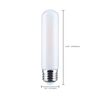 SATCO S21348R1 bulb dimensions, 5 inches long and 1.25 inches wide