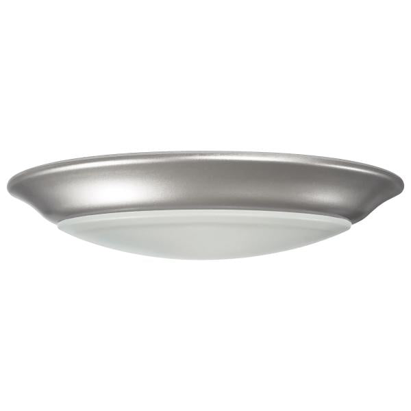 Satco 62/1665 7 inch - LED Disk Light - CCT Selectable 3K/4K/5K - Brushed Nickel Finish