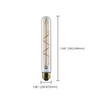 SATCO S14230 bulb dimensions, 7.49 inches long and 1.18 inches wide