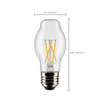 SATCO S21330 bulb dimension diagram