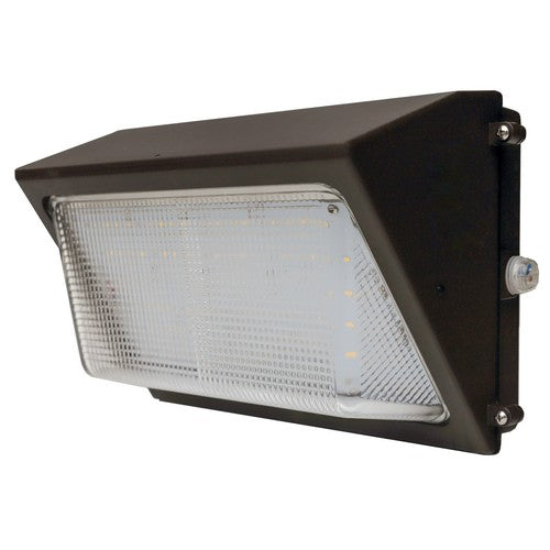 Morris Products 71449D LED Medium Classic Wallpacks with Photocell 75W 347-480V 5000K Bronze
