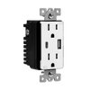 Enerlites 61501-TR2USB3-1A1C-W Type-A/C USB Charger with 15A Duplex Tamper-Resistant Receptacles - White