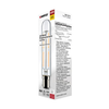 SATCO S21374 angled packaging with lighting facts