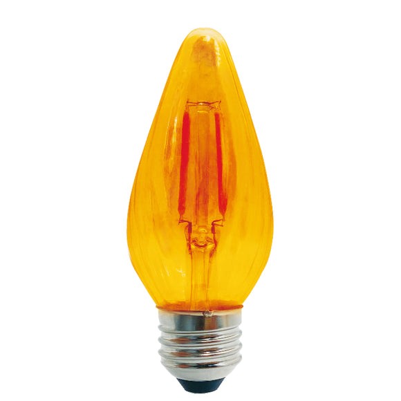 Bulbrite 776581 4 Watt F15 LED Filament - 2100K - E26 Base - 120V - Dimmable - Amber Finish