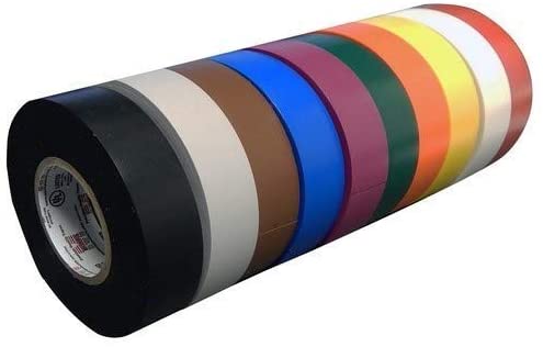 OhLectric Professional Grade Vinyl Electrical Tape - 7 Mil Thick - Heavy Duty - Flame-Retardant - Heat & Weather Resista