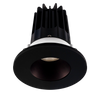 2 Inch Recessed LED Downlight - 8 Watt - 3000 Kelvin - 600 Lumen - Bronze Reflector - Round Black Trim - 38 Degree Beam Angle - Type IC Damp - Air-Tight - Energy Star - T24 - CRI 90+