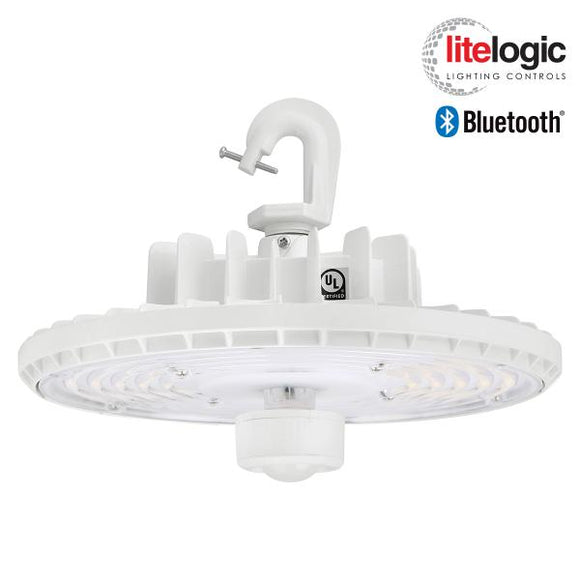 Trace-Lite RSHL-230-CP-WH - Round Slim LED Highbay - Power Switchable - Color Selectable - 120-277VAC - 0-10V Dimming - White Finish