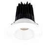 2 Inch Recessed LED Downlight - 8 Watt - 2700 Kelvin - 580 Lumen - White Reflector - Round Chrome Trim - 38 Degree Beam Angle - Type IC Damp - Air-Tight - Energy Star - T24 - CRI 90+