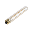 SATCO S14229 3.5W T9 Amber Coil LED Filament Bulb, 2000K, E26, Dimmable