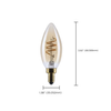 Satco S14219 bulb dimension diagram