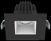 Lotus LED Lights JXL-COB02-S08W-CCT-BK-2RR-SM-WH - 2 Inch Square Recessed Economy LED Downlight - 8 Watt - 5CCT - Black Trim