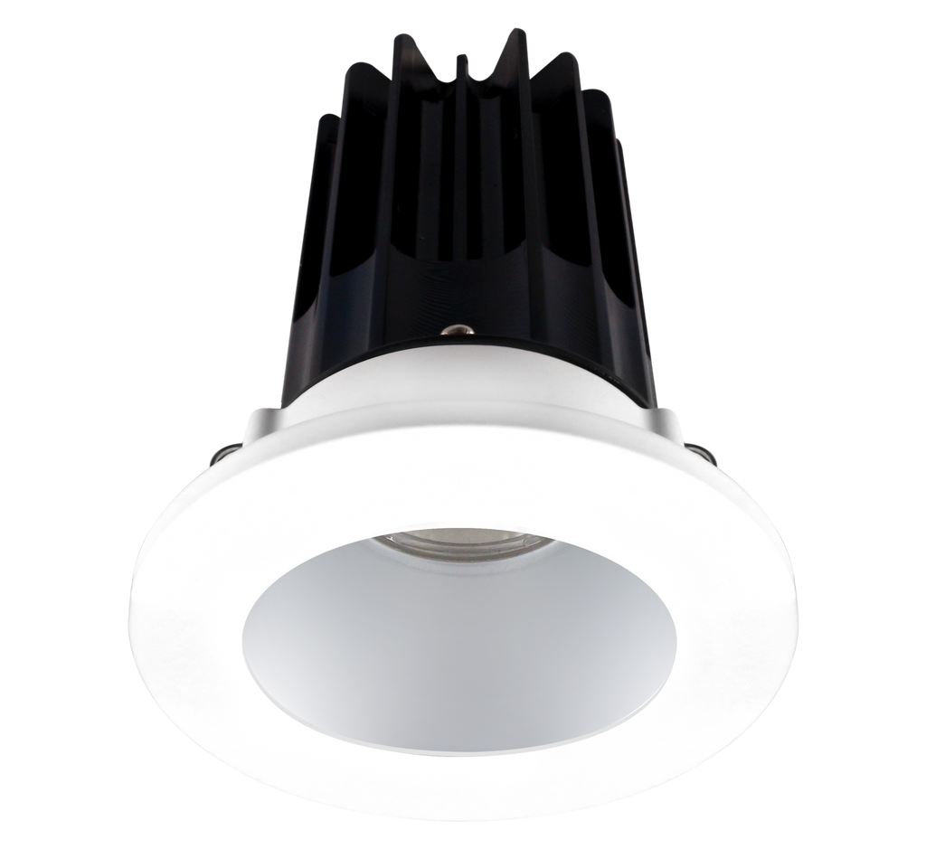 2 Inch Recessed LED Downlight - 8 Watt - 2700 Kelvin - 580 Lumen - Alzak Reflector - Round Chrome Trim - 38 Degree Beam Angle - Type IC Damp - Air-Tight - Energy Star - T24 - CRI 90+
