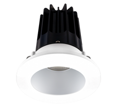 2 Inch Recessed LED Downlight - 8 Watt - 2700 Kelvin - 580 Lumen - Alzak Reflector - Round Chrome Trim - 38 Degree Beam Angle - Type IC Damp - Air-Tight - Energy Star - T24 - CRI 90+